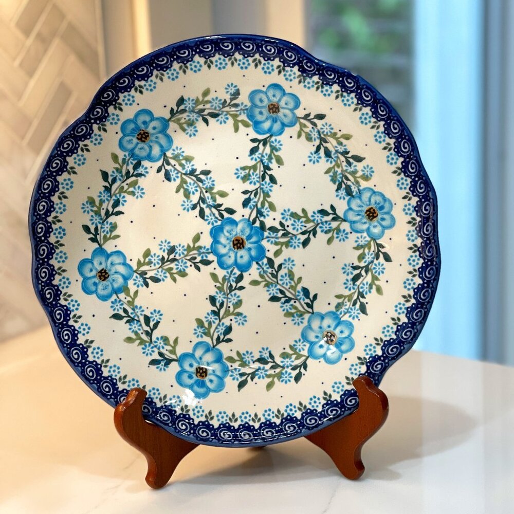 Gorgeous "Daphne" Floral Plate-Made in Poland-NEW - Picture 4 of 15